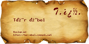 Tér Ábel névjegykártya